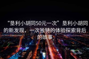 “墾利小胡同50元一次”墾利小胡同的新發(fā)現，一次獨特的體驗探索背后的故事
