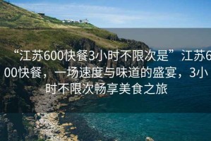“江蘇600快餐3小時(shí)不限次是”江蘇600快餐，一場(chǎng)速度與味道的盛宴，3小時(shí)不限次暢享美食之旅