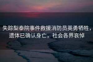 失蹤梨泰院事件救援消防員英勇?tīng)奚?，遺體已確認身亡，社會(huì )各界哀悼