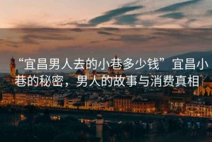 “宜昌男人去的小巷多少錢(qián)”宜昌小巷的秘密，男人的故事與消費真相