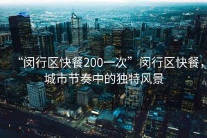 “閔行區快餐200一次”閔行區快餐，城市節奏中的獨特風(fēng)景