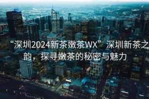 “深圳2024新茶嫩茶WX”深圳新茶之韻，探尋嫩茶的秘密與魅力