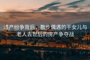 遺產(chǎn)紛爭背后，散步偶遇的干女兒與老人去世后的房產(chǎn)爭奪戰