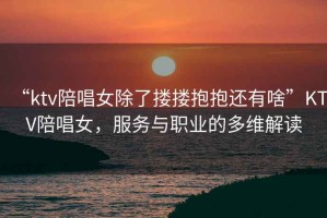 “ktv陪唱女除了摟摟抱抱還有啥”KTV陪唱女，服務(wù)與職業(yè)的多維解讀
