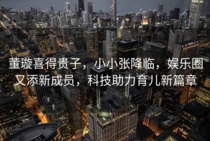 董璇喜得貴子，小小張降臨，娛樂(lè )圈又添新成員，科技助力育兒新篇章
