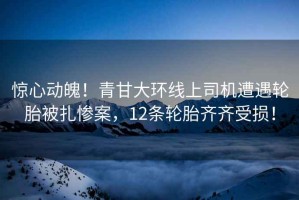 驚心動(dòng)魄！青甘大環(huán)線(xiàn)上司機遭遇輪胎被扎慘案，12條輪胎齊齊受損！