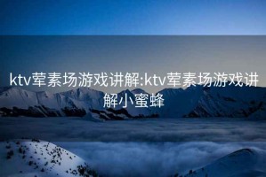 ktv葷素場(chǎng)游戲講解:ktv葷素場(chǎng)游戲講解小蜜蜂