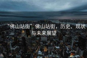 “佛山站街”佛山站街，歷史、現狀與未來(lái)展望