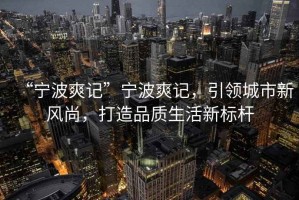“寧波爽記”寧波爽記，引領(lǐng)城市新風(fēng)尚，打造品質(zhì)生活新標桿