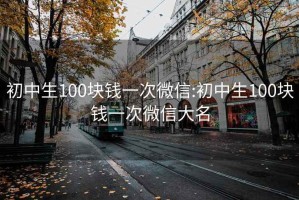 初中生100塊錢(qián)一次微信:初中生100塊錢(qián)一次微信大名