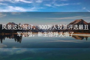 風(fēng)景這邊獨好，300萬(wàn)人投票評選最丑軍訓服，新生驚呼天塌了