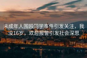 未成年人圍毆同學(xué)事件引發(fā)關(guān)注，我沒(méi)16歲，歡迎報警引發(fā)社會(huì )深思