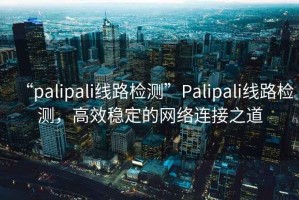 “palipali線(xiàn)路檢測”P(pán)alipali線(xiàn)路檢測，高效穩定的網(wǎng)絡(luò )連接之道