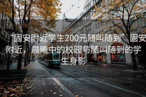 “固安附近學(xué)生200元隨叫隨到”固安附近，晨曦中的校園與隨叫隨到的學(xué)生身影