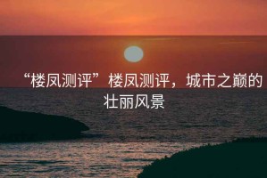 “樓鳳測評”樓鳳測評，城市之巔的壯麗風(fēng)景