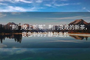 “荊門(mén)晚上新茶”荊門(mén)夜晚的新茶，夜色中的寧靜與生機