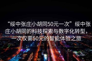 “綏中張莊小胡同50元一次”綏中張莊小胡同的科技探索與數字化轉型，一次僅需50元的智能體驗之旅