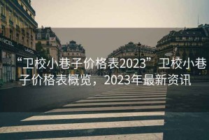 “衛校小巷子價(jià)格表2023”衛校小巷子價(jià)格表概覽，2023年最新資訊