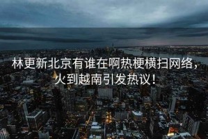 林更新北京有誰(shuí)在啊熱梗橫掃網(wǎng)絡(luò )，火到越南引發(fā)熱議！