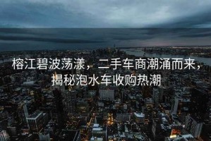 榕江碧波蕩漾，二手車(chē)商潮涌而來(lái)，揭秘泡水車(chē)收購熱潮