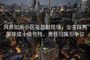 風(fēng)景如畫(huà)小區變悲劇現場(chǎng)，業(yè)主踩狗屎摔成十級傷殘，責任歸屬引爭議