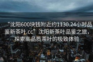 “沈陽(yáng)600塊錢(qián)附近約1130.24小時(shí)品鑒新茶葉.cc”沈陽(yáng)新茶葉品鑒之旅，探索高品質(zhì)茶葉的極致體驗