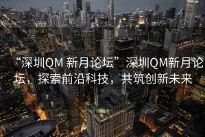 “深圳QM 新月論壇”深圳QM新月論壇，探索前沿科技，共筑創(chuàng  )新未來(lái)