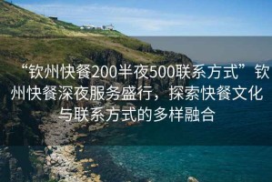 “欽州快餐200半夜500聯(lián)系方式”欽州快餐深夜服務(wù)盛行，探索快餐文化與聯(lián)系方式的多樣融合