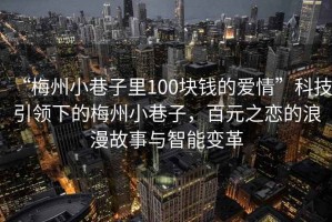 “梅州小巷子里100塊錢(qián)的愛(ài)情”科技引領(lǐng)下的梅州小巷子，百元之戀的浪漫故事與智能變革