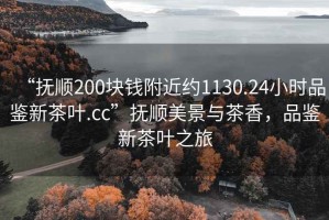 “撫順200塊錢(qián)附近約1130.24小時(shí)品鑒新茶葉.cc”撫順美景與茶香，品鑒新茶葉之旅