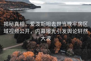 揭秘真相，愛(ài)潑斯坦去世當晚牢房區域視頻公開(kāi)，內幕曝光引發(fā)輿論軒然大波