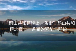 “鶴山共和鎮晚上一條街”鶴山共和鎮之夜，一條街的繁華與靜謐