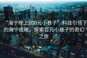 “海寧晚上100元小巷子”科技引領(lǐng)下的海寧夜晚，探索百元小巷子的奇幻之旅