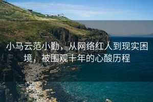 小馬云范小勤，從網(wǎng)絡(luò )紅人到現實(shí)困境，被圍觀(guān)十年的心酸歷程