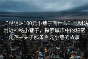 “昆明站100元小巷子叫什么”昆明站附近神秘小巷子，探索城市中的秘密角落—關(guān)于那條百元小巷的故事