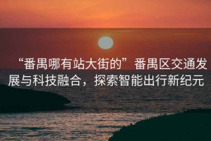 “番禺哪有站大街的”番禺區交通發(fā)展與科技融合，探索智能出行新紀元