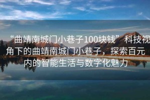 “曲靖南城門(mén)小巷子100塊錢(qián)”科技視角下的曲靖南城門(mén)小巷子，探索百元內的智能生活與數字化魅力