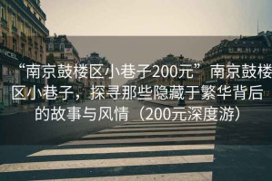 “南京鼓樓區小巷子200元”南京鼓樓區小巷子，探尋那些隱藏于繁華背后的故事與風(fēng)情（200元深度游）