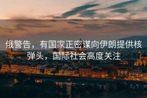 俄警告，有國家正密謀向伊朗提供核彈頭，國際社會(huì )高度關(guān)注