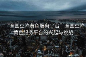 “全國空降黃色服務(wù)平臺”全國空降黃色服務(wù)平臺的興起與挑戰