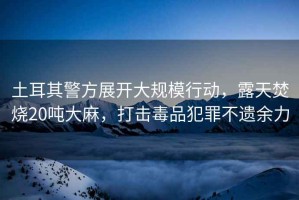 土耳其警方展開(kāi)大規模行動(dòng)，露天焚燒20噸大麻，打擊毒品犯罪不遺余力