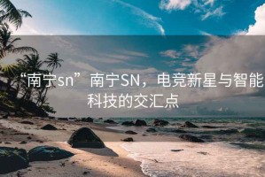 “南寧sn”南寧SN，電競新星與智能科技的交匯點(diǎn)