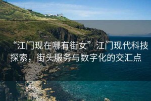 “江門(mén)現在哪有街女”江門(mén)現代科技探索，街頭服務(wù)與數字化的交匯點(diǎn)