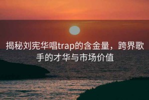 揭秘劉憲華唱trap的含金量，跨界歌手的才華與市場(chǎng)價(jià)值