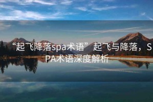 “起飛降落spa術(shù)語(yǔ)”起飛與降落，SPA術(shù)語(yǔ)深度解析