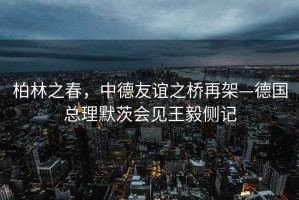 柏林之春，中德友誼之橋再架—德國總理默茨會(huì )見(jiàn)王毅側記
