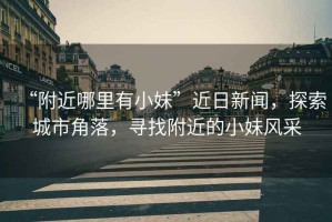 “附近哪里有小妹”近日新聞，探索城市角落，尋找附近的小妹風(fēng)采