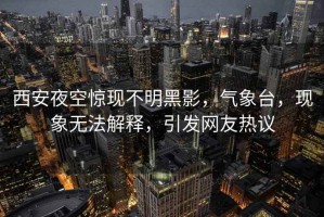 西安夜空驚現不明黑影，氣象臺，現象無(wú)法解釋?zhuān)l(fā)網(wǎng)友熱議