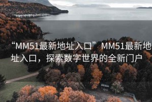 “MM51最新地址入口”MM51最新地址入口，探索數字世界的全新門(mén)戶(hù)