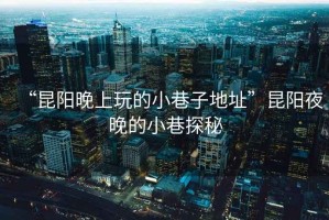 “昆陽(yáng)晚上玩的小巷子地址”昆陽(yáng)夜晚的小巷探秘
